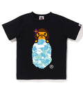 A BATHING APE BAPE KIDS ABC LISA CAMO ON APE HEAD TEE