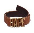 A BATHING APE REVERSIBLE LEATHER BELT