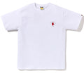 A BATHING APE COLLEGE ONE POINT EMBROIDERY TEE