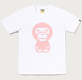 A BATHING APE Ladies' COLOR BOA BIG BABY MILO TEE