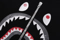 A BATHING APE GLITTER SHARK TEE - happyjagabee store