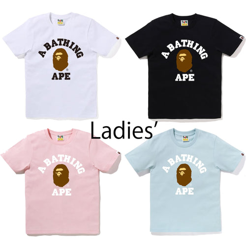 A BATHING APE Ladies' COLLEGE TEE