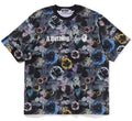 A BATHING APE FLORAL CAMO LOGO RELAXED FIT TEE