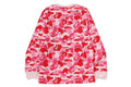 A BATHING APE ABC CAMO COLLEGE L/S TEE
