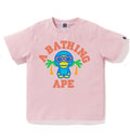 A BATHING APE BAPE KIDS COLORS MILO COLLEGE SUMMER TEE