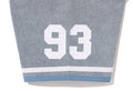 A BATHING APE Ladies' MULTI LOGO DENIM CROPPED BASEBALL SHIRT