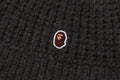 A BATHING APE Ladies' APE HEAD ONE POINT KNIT HAT