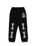 A BATHING APE BAPE KIDS BABY MILO SKULL SWEAT PANTS