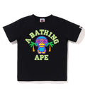 A BATHING APE BAPE KIDS COLORS MILO COLLEGE SUMMER TEE