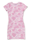 A BATHING APE Ladies' COLOR CAMO JERSEY DRESS