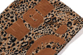 A BATHING APE WILD LEOPARD PATTERN SHARK RELAXED FULL ZIP HOODIE