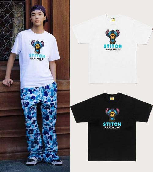 A BATHING APE BAPE x DISNEY STITCH BABY MILO TEE