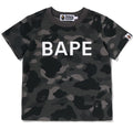 A BATHING APE Ladies' BAPE LOGO COLOR CAMO SLIM TEE