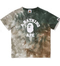 A BATHING APE BAPE KIDS TIE DYED COLLEGE TEE