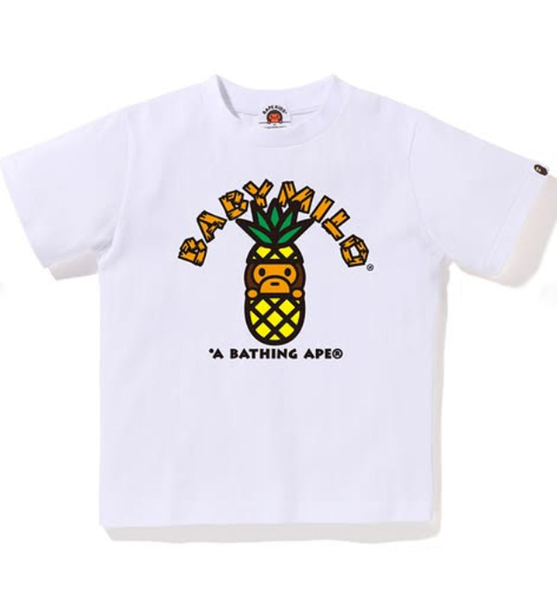 A BATHING APE BAPE KIDS BABY MILO PINEAPPLE TEE