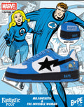 A BATHING APE BAPE STA BAPE x F4 MARVEL THE FANTASTIC 4 MR.FANTASTIC & THE INVISIBLE WOMAN