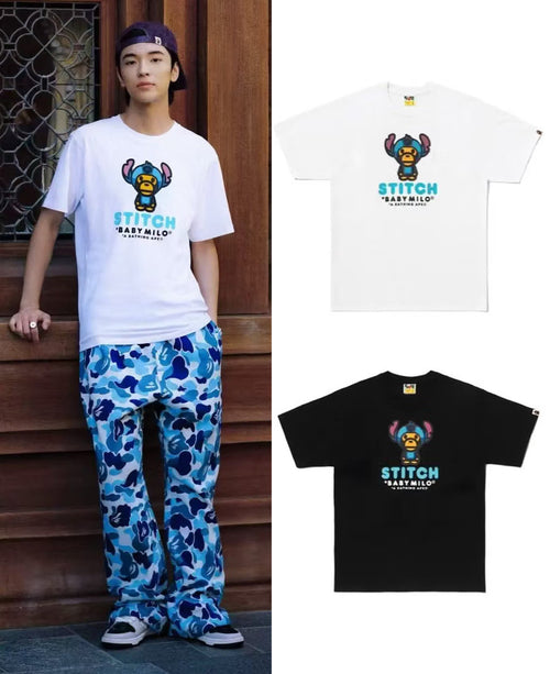 A BATHING APE BAPE x DISNEY STITCH BABY MILO TEE