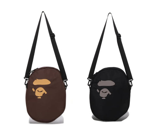 A BATHING APE BIG APE HEAD SHOULDER BAG