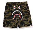 A BATHING APE 1ST CAMO SHARK REGULAR FIT SWEAT SHORTS