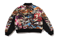 A BATHING APE Ladies' HYBRID CAMO HOODED CROPPED SHARK MA-1 JACKET