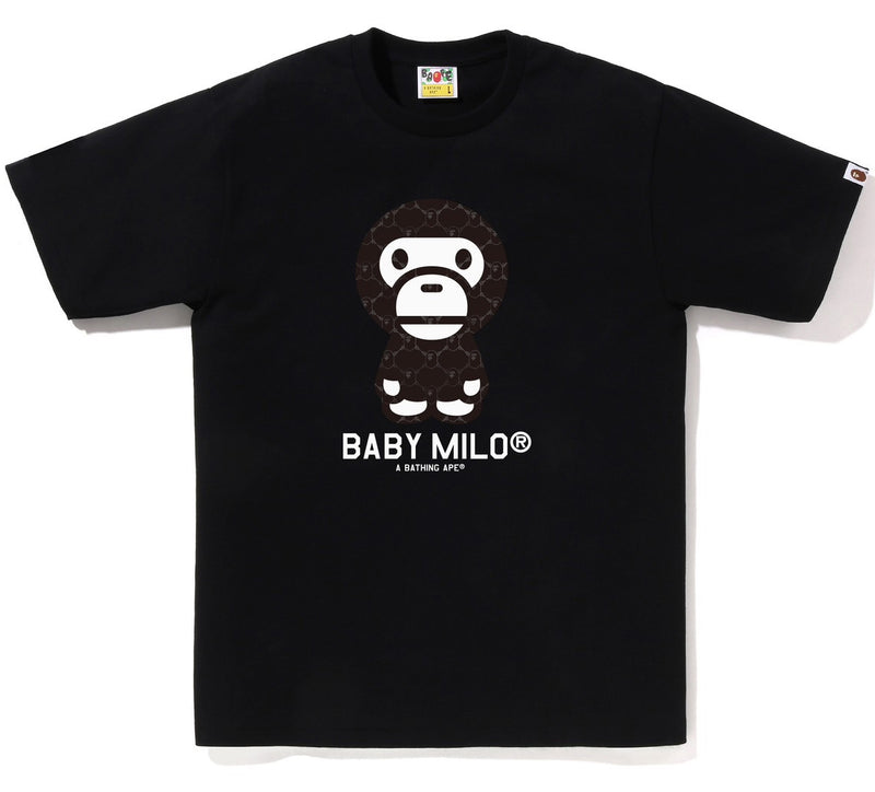 A BATHING APE COLLEGE MONOGRAM BABY MILO TEE