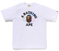 A BATHING APE APE HEAD FIREWORK COLLEGE TEE (Japan Exclusive)