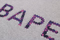 A BATHING APE RHINESTONE LOGO TEE