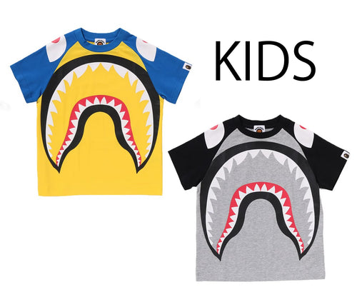 A BATHING APE BAPE KIDS BIG SHARK TEE