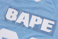 A BATHING APE LINE CAMO MULTI LOGO CROPPED FIT FOOTBALL JERSEY