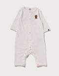 A BATHING APE BAPE KIDS BABY MILO ONE POINT ROMPERS
