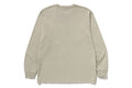 A BATHING APE GARMENT DYE COLLEGE RELAXED FIT L/S TEE