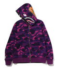A BATHING APE COLOR CAMO REVERSIBLE SHARK FULL ZIP HOODIE