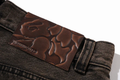 A BATHING APE BAPE STA PATCH 13 OZ RELAXED FIT DENIM SHORTS