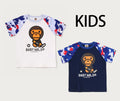 A BATHING APE BAPE KIDS STA STRIKE CAMO BABY MILO HOCKEY TEE