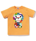 A BATHING APE BAPE KIDS BABY MILO PATCHWORK BIG BABY MILO TEE