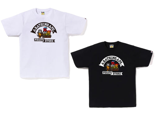 A BATHING APE BAPE PIRATE STORE CAPTAIN MILO TREASURE TEE