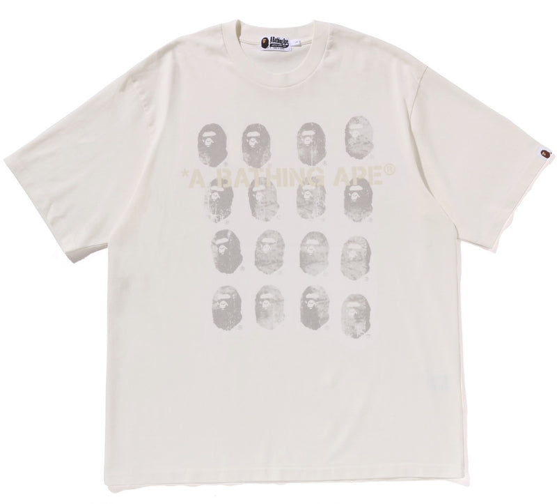 A BATHING APE GARMENT DYE LOGO RELAXED FIT TEE