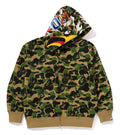 A BATHING APE BAPE x READYMADE ABC CAMO EAGLE RELAXED FIT FULL ZIP HOODIE