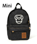 A BATHING APE BABY MILO STORE BABY MILO DENIM MINI DAYPACK