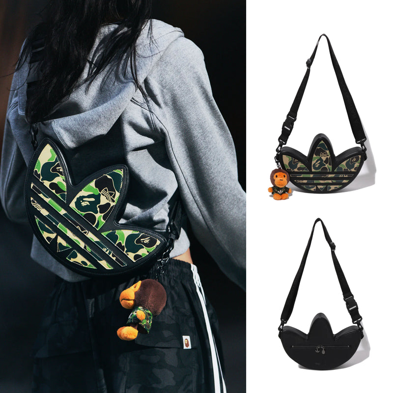 A BATHING APE BAPE x ADIDAS World Cup Pack CAMO TREFOIL SHOULDER BAG - happyjagabee store