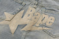 A BATHING APE Ladies' BAPE STA LOGO DENIM SHORTS
