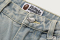 A BATHING APE Ladies' BAPE STA LOGO DENIM SHORTS