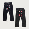 A BATHING APE SHARK 13 OZ DENIM PANTS