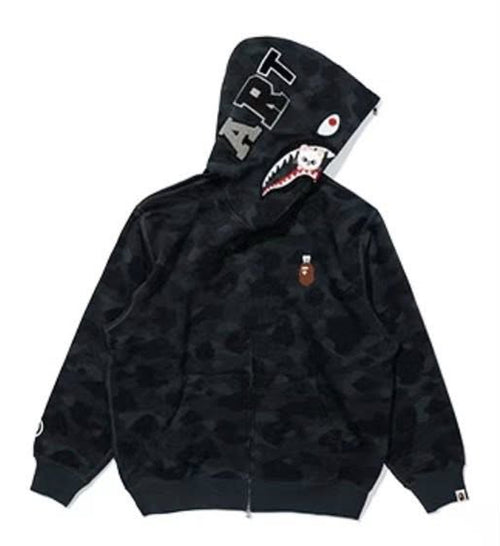 A BATHING APE BAPE x STRAYKIDS JINIRET SHARK FULL ZIP HOODIE