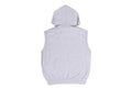 A BATHING APE HEAVY WASHED RHINESTONE SLEEVELESS RELAXED FIT ZIP HOODIE