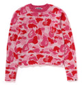 A BATHING APE Ladies' ABC CAMO SHAGGY SWEATER
