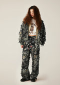 A BATHING APE Ladies' TREE EDGE CAMO COLLEGE TEE