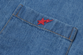 A BATHING APE JAPAN DENIM COLLECTION APE HEAD RELAXED FIT DENIM SHIRTS