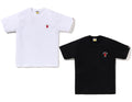 A BATHING APE COLLEGE ONE POINT EMBROIDERY TEE