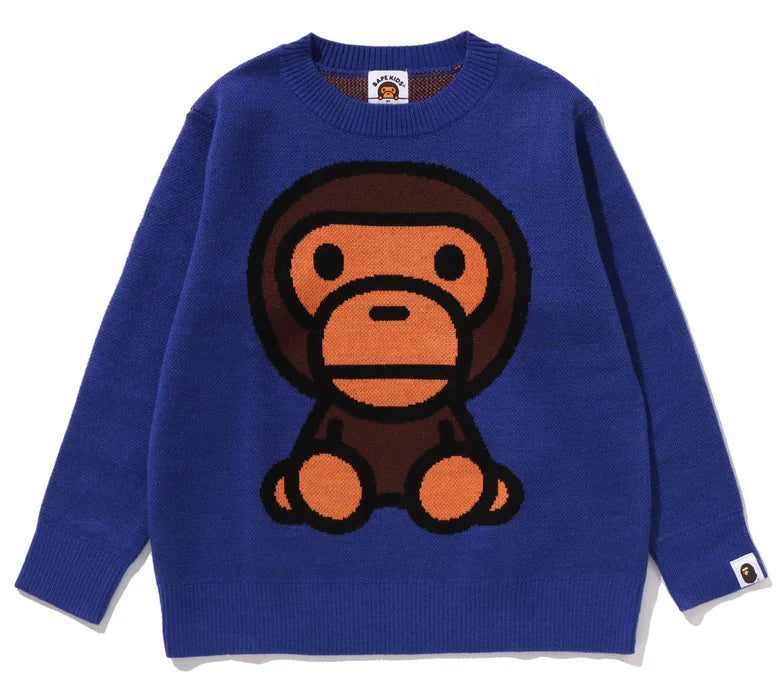 A BATHING APE BAPE KIDS BABY MILO KNIT SWEATER